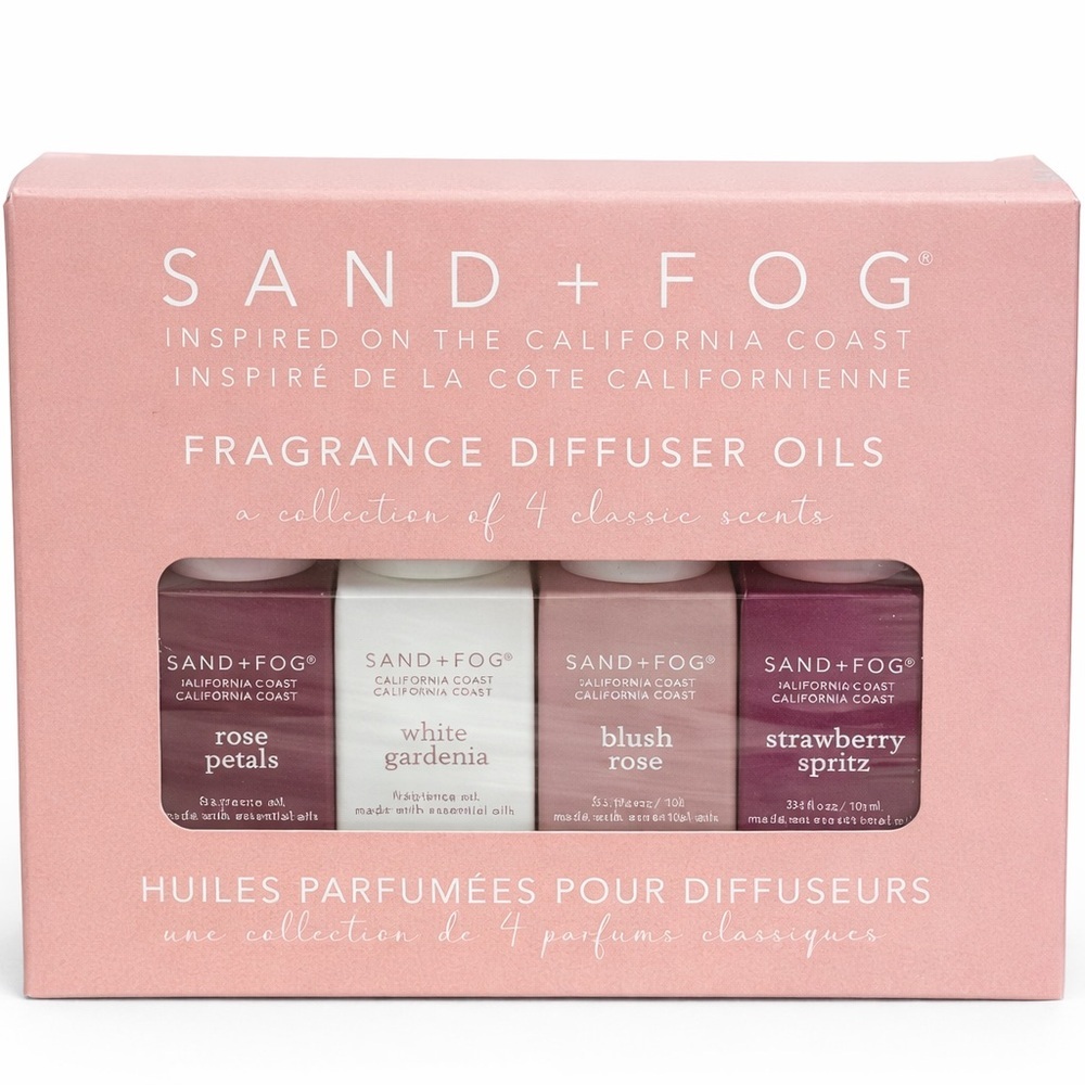 SAND + FOG Fragrance Diffuser Oils Set - Rose, White, Blush, Strawberry